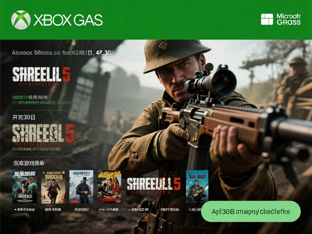 微软揭晓4月30日Game Pass退库名单：《狙击精英5》在列